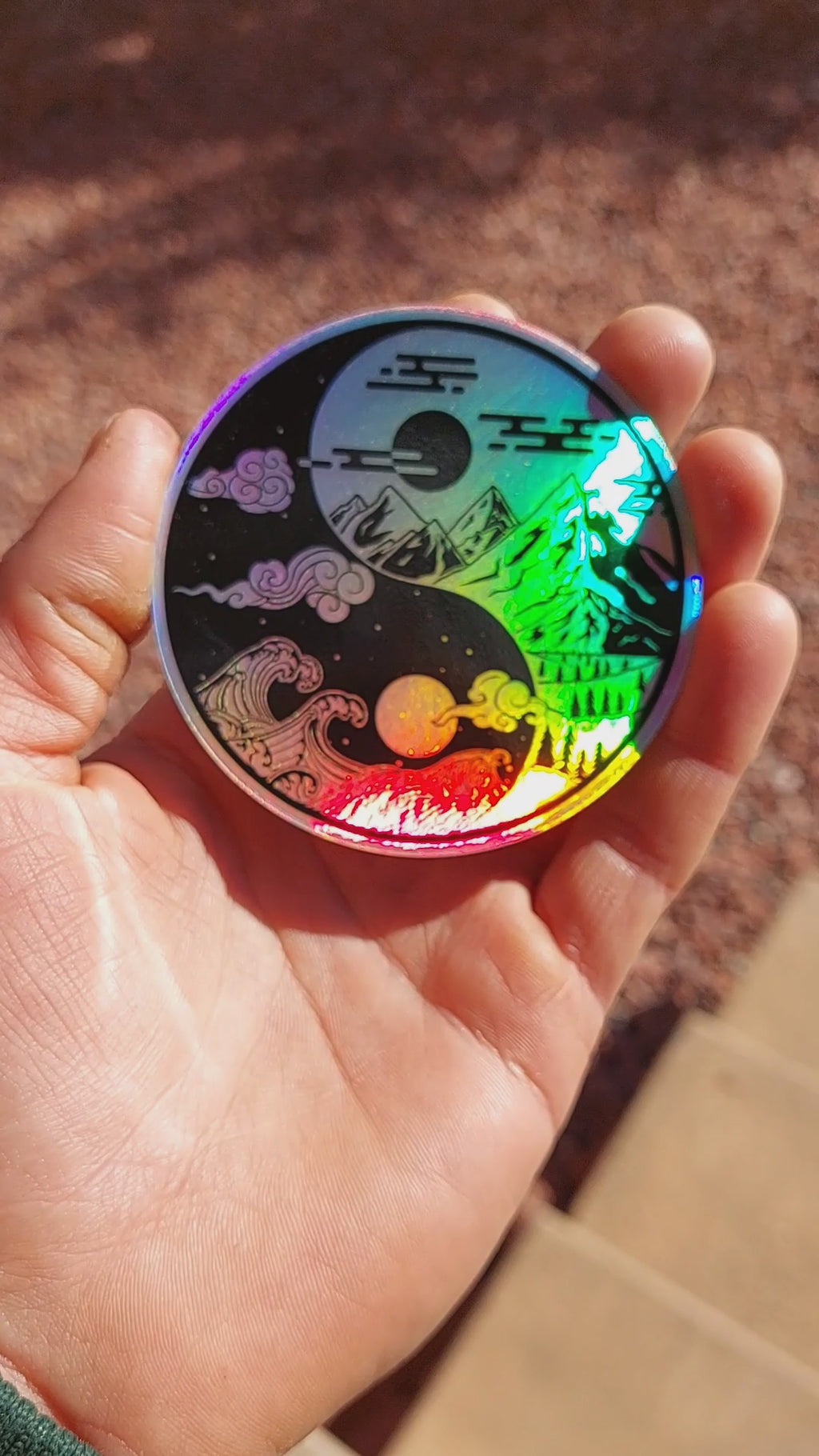 'All One' sticker <br>(holographic - 3"x3" inches)